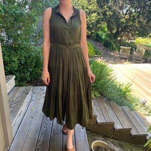 Olive green Banana Republic dress